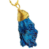 Titanium Coated Tourmaline Pendant for Necklace Making