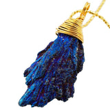 Titanium Coated Tourmaline Pendant for Necklace Making