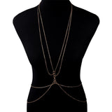 Sexy Copper Sequins Body Chain for Women