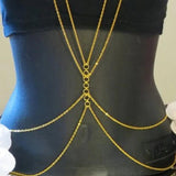 Sexy Copper Sequins Body Chain for Women