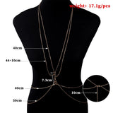Sexy Copper Sequins Body Chain for Women