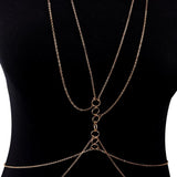 Sexy Copper Sequins Body Chain for Women