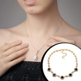 Crystal Bling Necklace Stylish Unique Chain Pendant