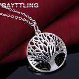 925 Sterling Silver Tree of Life Necklace For Women