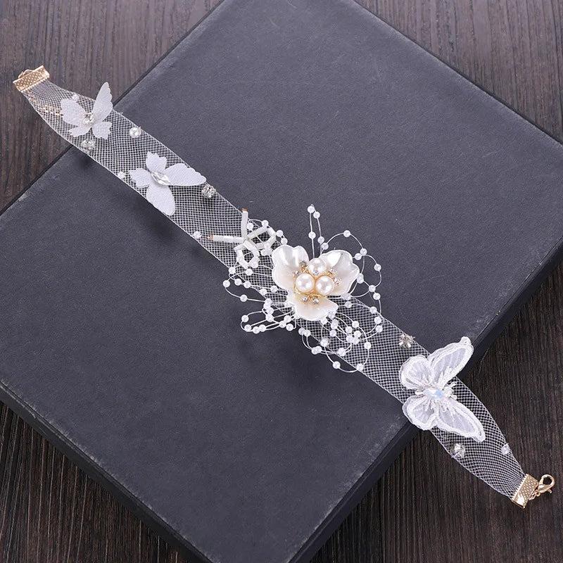 Euo-American Lace Flower Hair Band