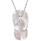 Abalone Shell Slipper Pendant Necklace for Women