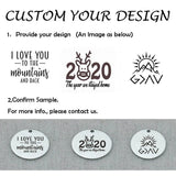 First Christmas Mr & Mrs Pendant Necklace, Engraved Charm, Gift Girlfriend