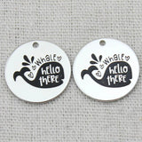 WHALE HELLO THERE Necklace, Engraved Jewelry, Sister Gifts