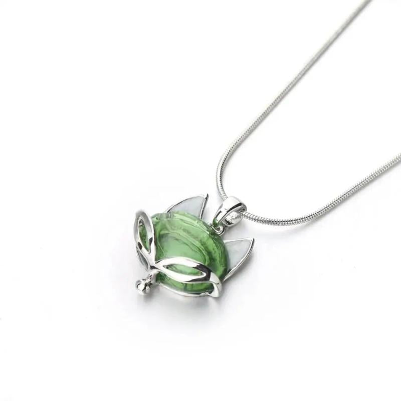Fox Diffuser Perfume Necklace Titanium Chain