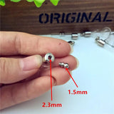 5pcs Mixed Glow In Dark Glass Vial Pendants Crystal Perfume Bottle
