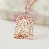 Religious Women Pendants 585 Mother Son Pendants Gift