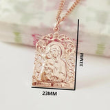 Religious Women Pendants 585 Mother Son Pendants Gift