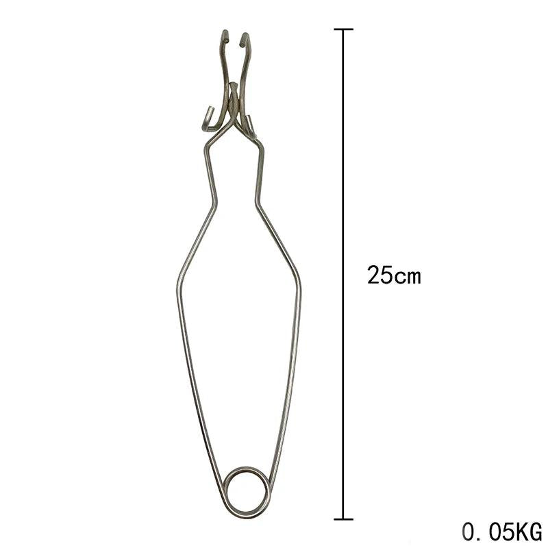 Stainless Steel Crucible Tong Graphite Melting Dish Bowl Plier Holder Jewelry