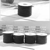 1.5 MM Black Leather Cord for Jewelry Making DIY Bracelet Supplies