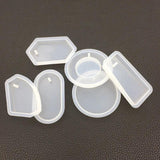 6 Shapes Silicone Casting Resin Molds DIY Jewelry Pendants Clay Epoxy Resin