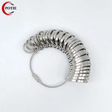 HK Size 1-33 Metal Finger Ring Sizer Measure Gauge