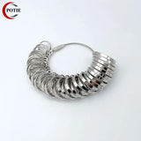 HK Size 1-33 Metal Finger Ring Sizer Measure Gauge