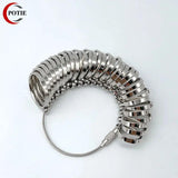 HK Size 1-33 Metal Finger Ring Sizer Measure Gauge