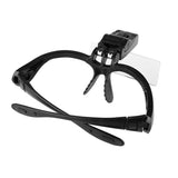 Head Mounted Illuminated Magnifying Visor for Reading and Repairing