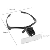 Head Mounted Illuminated Magnifying Visor for Reading and Repairing