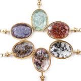 Chakra Crystal Pendant Necklace Reiki Healing Jewelry Natural Chips