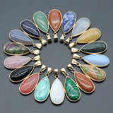 Water Drop Natural Gem Stone Pendant for Women