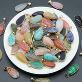 Water Drop Natural Gem Stone Pendant for Women