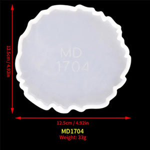 Irregular Wave Coaster Silicone Mold for Resin Casting Craft Jewelry