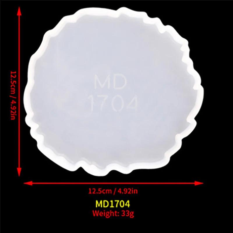Irregular Wave Coaster Silicone Mold for Resin Casting Craft Jewelry