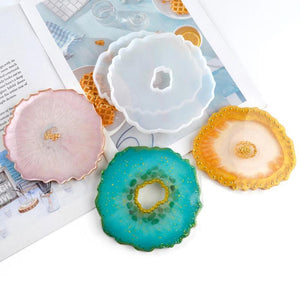 Irregular Wave Coaster Silicone Mold for Resin Casting Craft Jewelry