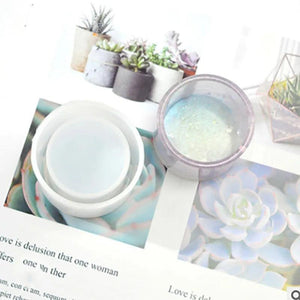 DIY Crystal Succulent Flower Pot Mold Storage Box Epoxy Resin Mold