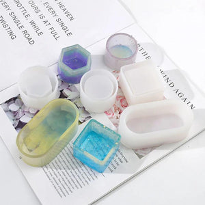 DIY Crystal Succulent Flower Pot Mold Storage Box Epoxy Resin Mold