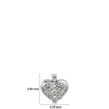 10Pcs Heart Pearl Cage Locket Aromatherapy Pendant DIY Jewelry Bulk