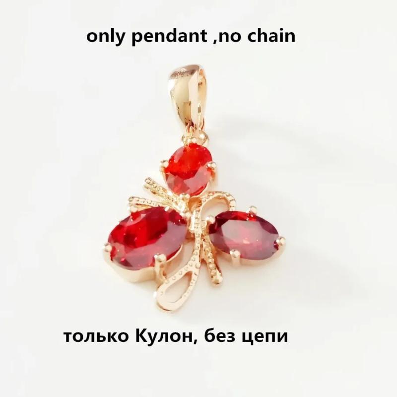 Arrival Red Cubic Zircon Women Pendant Gift