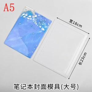 Silicone Notebook Mold A5 A6 A7 Crystal Mirror Mold For Resin DIY