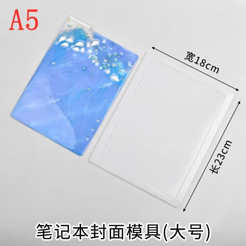 Silicone Notebook Mold A5 A6 A7 Crystal Mirror Mold For Resin DIY