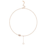 316L Stainless Steel Roman Numeral Circle Pendant Necklace