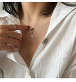 316L Stainless Steel Roman Numeral Circle Pendant Necklace