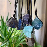 Irregular Natural Stone Necklace Rock Mineral Quartz Pendulum