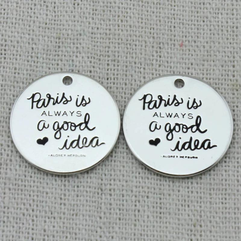 PARIS IS ALWAYS A GOOD IDEA Necklace Pendant, Key Chains, Bracelets