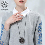 Kpop Lemon Wooden Pendant Sweater Chain Trending Necklace