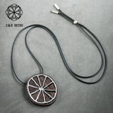 Kpop Lemon Wooden Pendant Sweater Chain Trending Necklace