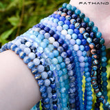 Natural Stone Bead Assortment for DIY Bracelet 4-12MM