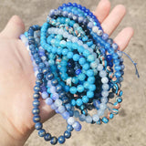Natural Stone Bead Assortment for DIY Bracelet 4-12MM