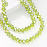 4mm 6mm Crystal Rondelle Beads Faceted Spacer Round Glass Beads Diy Jewelry