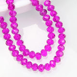 4mm 6mm Crystal Rondelle Beads Faceted Spacer Round Glass Beads Diy Jewelry