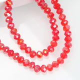 4mm 6mm Crystal Rondelle Beads Faceted Spacer Round Glass Beads Diy Jewelry