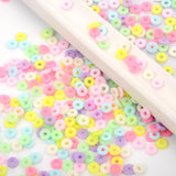 200-800pcs 6mm Flat Round Polymer Clay Spacer Beads for DIY Jewelry Making