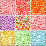 100pcs 4x7mm Acrylic Beads With Cartoon Pattern