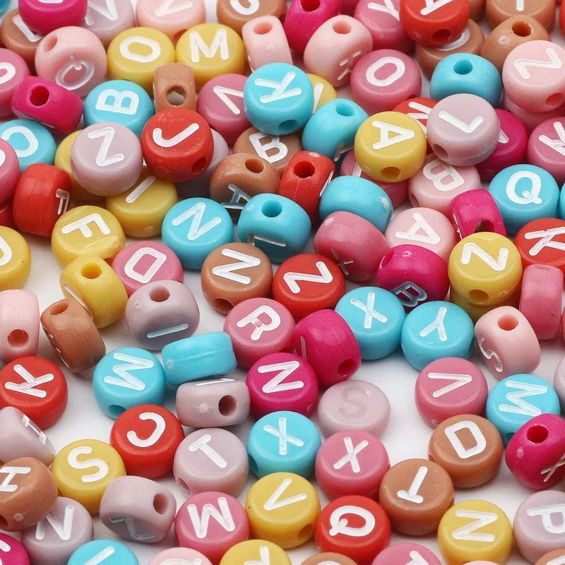 Acrylic Love Alphabet Beads for Jewelry Making